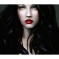 BlackHairRedLips